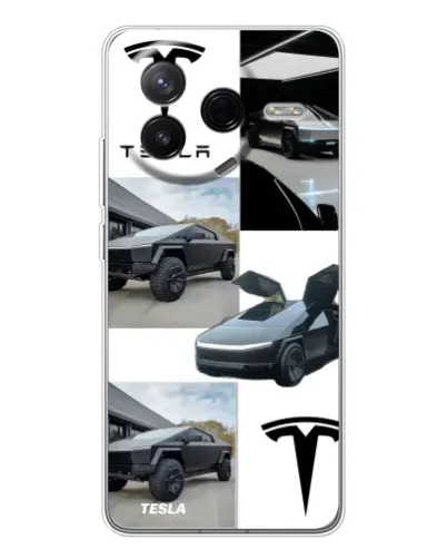 Чехол для Xiaomi Redmi K80 Ultra с картинкой «Коллаж Cybertruck Tesla» Чехол для Xiaomi Redmi K80 Ultra с картинкой «Коллаж Cybertruck Tesla»