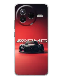 Чехол для Xiaomi Redmi K80 Ultra с картинкой «Mercedes AMG — красная линия»