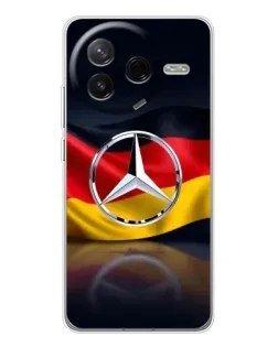 Чехол для Xiaomi Redmi K80 Ultra с картинкой «Mercedes — флаг Германии»