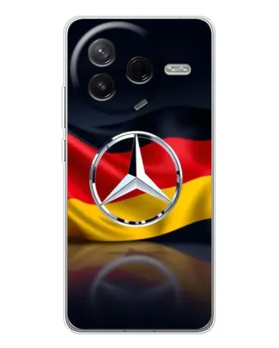Чехол для Xiaomi Redmi K80 Ultra с картинкой «Mercedes — флаг Германии» Чехол для Xiaomi Redmi K80 Ultra с картинкой «Mercedes — флаг Германии»