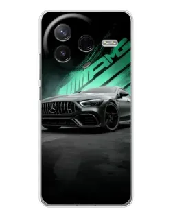 Чехол для Xiaomi Redmi K80 Ultra с картинкой «Темный Mercedes AMG»