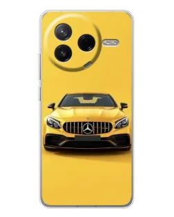 Чехол для Xiaomi Redmi K80 Ultra с картинкой «Желтый Mercedes GT»