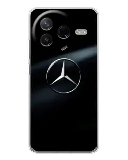 Чехол для Xiaomi Redmi K80 Ultra с картинкой «Mercedes на металле»