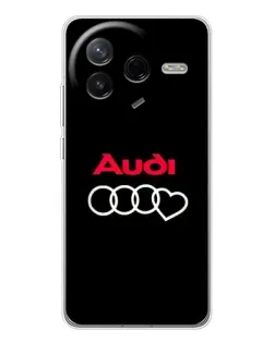 Чехол для Xiaomi Redmi K80 Ultra с картинкой «Логотип Audi Heart» Чехол для Xiaomi Redmi K80 Ultra с картинкой «Логотип Audi Heart»