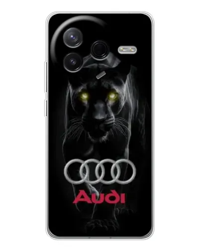 Чехол для Xiaomi Redmi K80 Ultra с картинкой «Пантера и Audi» Чехол для Xiaomi Redmi K80 Ultra с картинкой «Пантера и Audi»