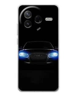 Чехол для Xiaomi Redmi K80 Ultra с картинкой «Audi в неоне»