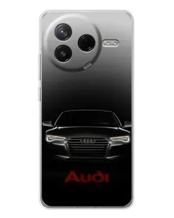 Чехол для Xiaomi Redmi K80 Ultra с картинкой «Audi — градиентный контур»