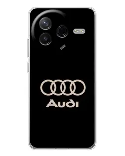 Чехол для Xiaomi Redmi K80 Ultra с картинкой «Audi — золотой логотип»