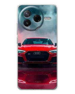 Чехол для Xiaomi Redmi K80 Ultra с картинкой «Audi RS — красный стиль»