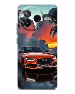 Чехол для Xiaomi Redmi K80 Ultra с картинкой «Audi — закат»