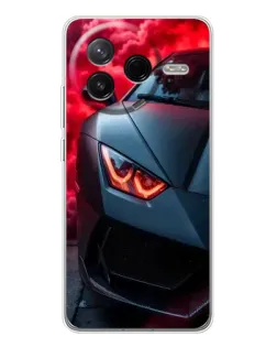 Чехол для Xiaomi Redmi K80 Ultra с картинкой «Lamborghini красное сияние» Чехол для Xiaomi Redmi K80 Ultra с картинкой «Lamborghini красное сияние»