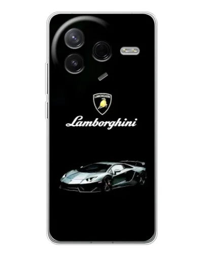 Чехол для Xiaomi Redmi K80 Ultra с картинкой «Логотип Lamborghini классика»