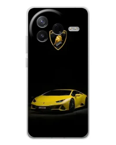 Чехол для Xiaomi Redmi K80 Ultra с картинкой «Lamborghini желтый акцент»