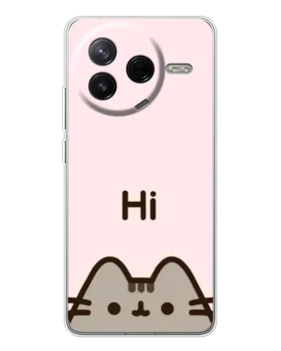 Чехол для Xiaomi Redmi K80 Ultra с картинкой «Пушин говорит Hi» Чехол для Xiaomi Redmi K80 Ultra с картинкой «Пушин говорит Hi»