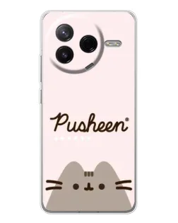 Чехол для Xiaomi Redmi K80 Ultra с картинкой «Pusheen логотип»