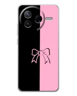 Чехол для Xiaomi Redmi K80 Ultra с картинкой «Половинки банта»