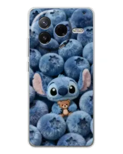 Чехол для Xiaomi Redmi K80 Ultra с картинкой «Стич и голубика»