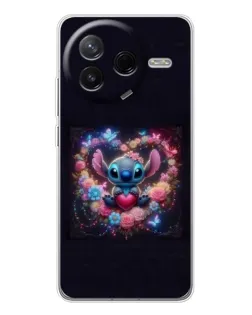 Чехол для Xiaomi Redmi K80 Ultra с картинкой «Stitch в цветах»