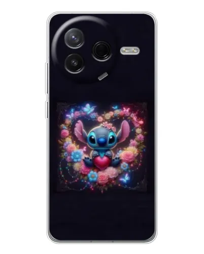 Чехол для Xiaomi Redmi K80 Ultra с картинкой «Stitch в цветах» Чехол для Xiaomi Redmi K80 Ultra с картинкой «Stitch в цветах»