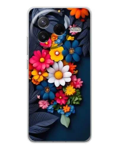 Чехол для Xiaomi Redmi K80 Ultra с картинкой «Цветочная феерия» Чехол для Xiaomi Redmi K80 Ultra с картинкой «Цветочная феерия»