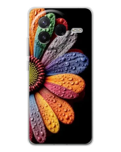 Чехол для Xiaomi Redmi K80 Ultra с картинкой «Радужный цветок» Чехол для Xiaomi Redmi K80 Ultra с картинкой «Радужный цветок»