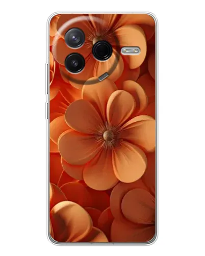 Чехол для Xiaomi Redmi K80 Ultra с картинкой «Оранжевый макро цветок» Чехол для Xiaomi Redmi K80 Ultra с картинкой «Оранжевый макро цветок»