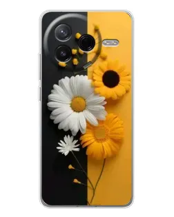 Чехол для Xiaomi Redmi K80 Ultra с картинкой «Подсолнух и ромашка» Чехол для Xiaomi Redmi K80 Ultra с картинкой «Подсолнух и ромашка»