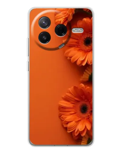 Чехол для Xiaomi Redmi K80 Ultra с картинкой «Оранжевые герберы» Чехол для Xiaomi Redmi K80 Ultra с картинкой «Оранжевые герберы»