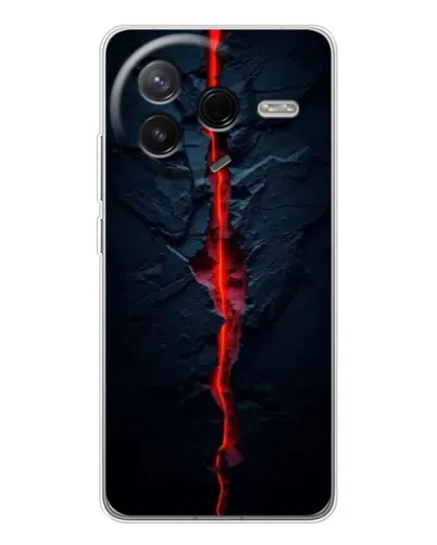 Чехол для Xiaomi Redmi K80 Ultra с картинкой «Kрасная лавовая трещина» Чехол для Xiaomi Redmi K80 Ultra с картинкой «Kрасная лавовая трещина»