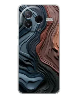 Чехол для Xiaomi Redmi K80 Ultra с картинкой «Цветные волны каньона»
