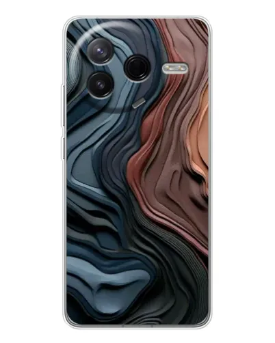 Чехол для Xiaomi Redmi K80 Ultra с картинкой «Цветные волны каньона» Чехол для Xiaomi Redmi K80 Ultra с картинкой «Цветные волны каньона»