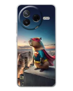 Чехол для Xiaomi Redmi K80 Ultra с картинкой «Капи-мен супергерой» Чехол для Xiaomi Redmi K80 Ultra с картинкой «Капи-мен супергерой»