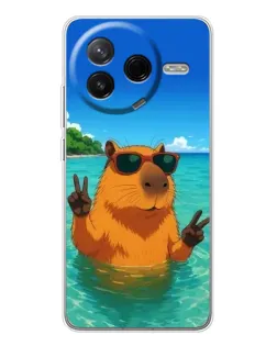 Чехол для Xiaomi Redmi K80 Ultra с картинкой «Морская капибара» Чехол для Xiaomi Redmi K80 Ultra с картинкой «Морская капибара»