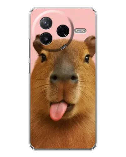 Чехол для Xiaomi Redmi K80 Ultra с картинкой «Капибара с языком» Чехол для Xiaomi Redmi K80 Ultra с картинкой «Капибара с языком»