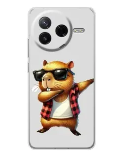Чехол для Xiaomi Redmi K80 Ultra с картинкой «Капибара рэпер даб» Чехол для Xiaomi Redmi K80 Ultra с картинкой «Капибара рэпер даб»