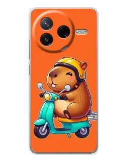 Чехол для Xiaomi Redmi K80 Ultra с картинкой «Капибара на скутере» Чехол для Xiaomi Redmi K80 Ultra с картинкой «Капибара на скутере»
