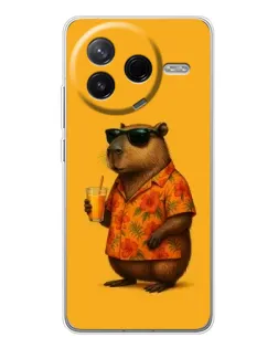 Чехол для Xiaomi Redmi K80 Ultra с картинкой «Капибара на отдыхе» Чехол для Xiaomi Redmi K80 Ultra с картинкой «Капибара на отдыхе»