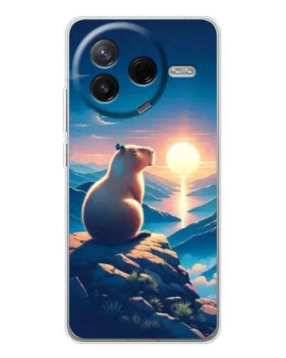 Чехол для Xiaomi Redmi K80 Ultra с картинкой «Закат солнца с капибарой» Чехол для Xiaomi Redmi K80 Ultra с картинкой «Закат солнца с капибарой»