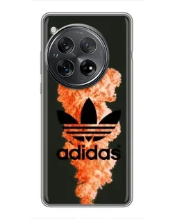 Чехол для Xiaomi Redmi K80 с картинкой «Оранжевый дым Adidas»