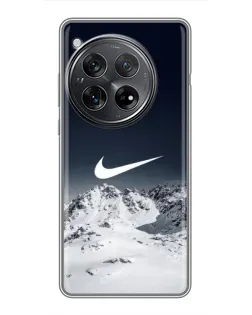 Чехол для Xiaomi Redmi K80 с картинкой «Nike — зимние горы»