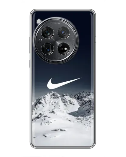 Чехол для Xiaomi Redmi K80 с картинкой «Nike — зимние горы» Чехол для Xiaomi Redmi K80 с картинкой «Nike — зимние горы»
