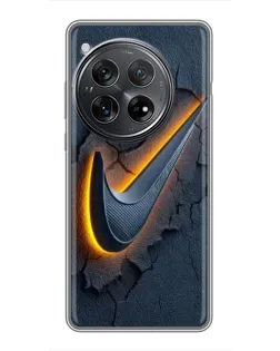 Чехол для Xiaomi Redmi K80 с картинкой «Объемный логотип Найк»