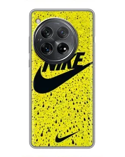 Чехол для Xiaomi Redmi K80 с картинкой «Желтый текстурный Nike»