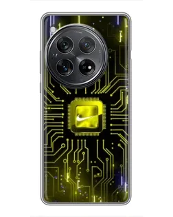 Чехол для Xiaomi Redmi K80 с картинкой «Nike — золотая искра»