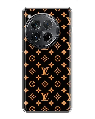 Чехол для Xiaomi Redmi K80 с картинкой «Золотая монограмма LV»