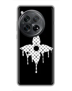 Чехол для Xiaomi Redmi K80 с картинкой «Цветочная монограмма»