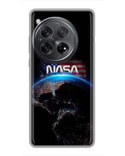 Чехол для Xiaomi Redmi K80 с картинкой «Земля из космоса NASA»