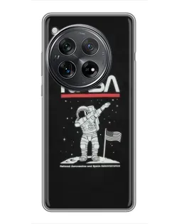 Чехол для Xiaomi Redmi K80 с картинкой «NASA — шагаем по Луне»