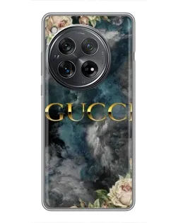 Чехол для Xiaomi Redmi K80 с картинкой «Абстрактные цветы Gucci»