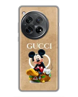 Чехол для Xiaomi Redmi K80 с картинкой «Микки Маус Gucci — крафт»